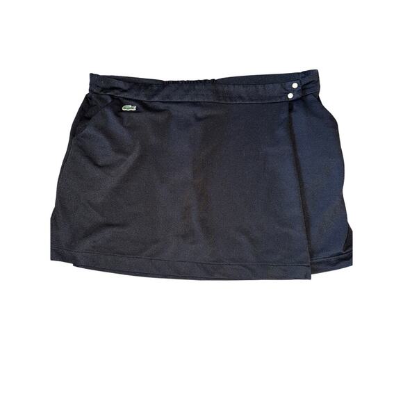 LACOSTE size 12 golf tennis pickleball skirt black - Picture 1 of 7